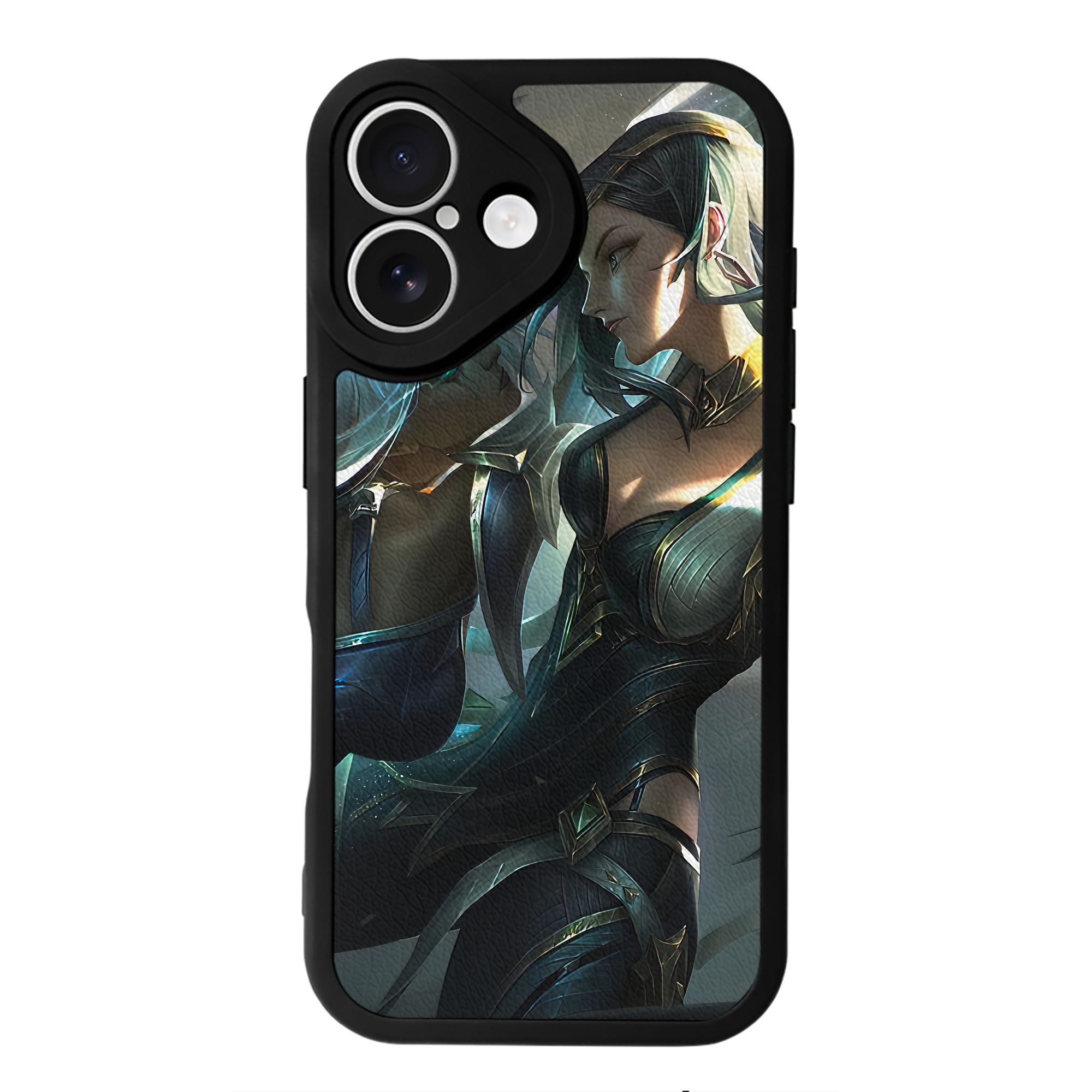 （画像用） リーグ・オブ・レジェンド League of Legends LOL 【iPhone 16シリーズ対応】シリコンスマホケース（レザー調） 材質：シリコン